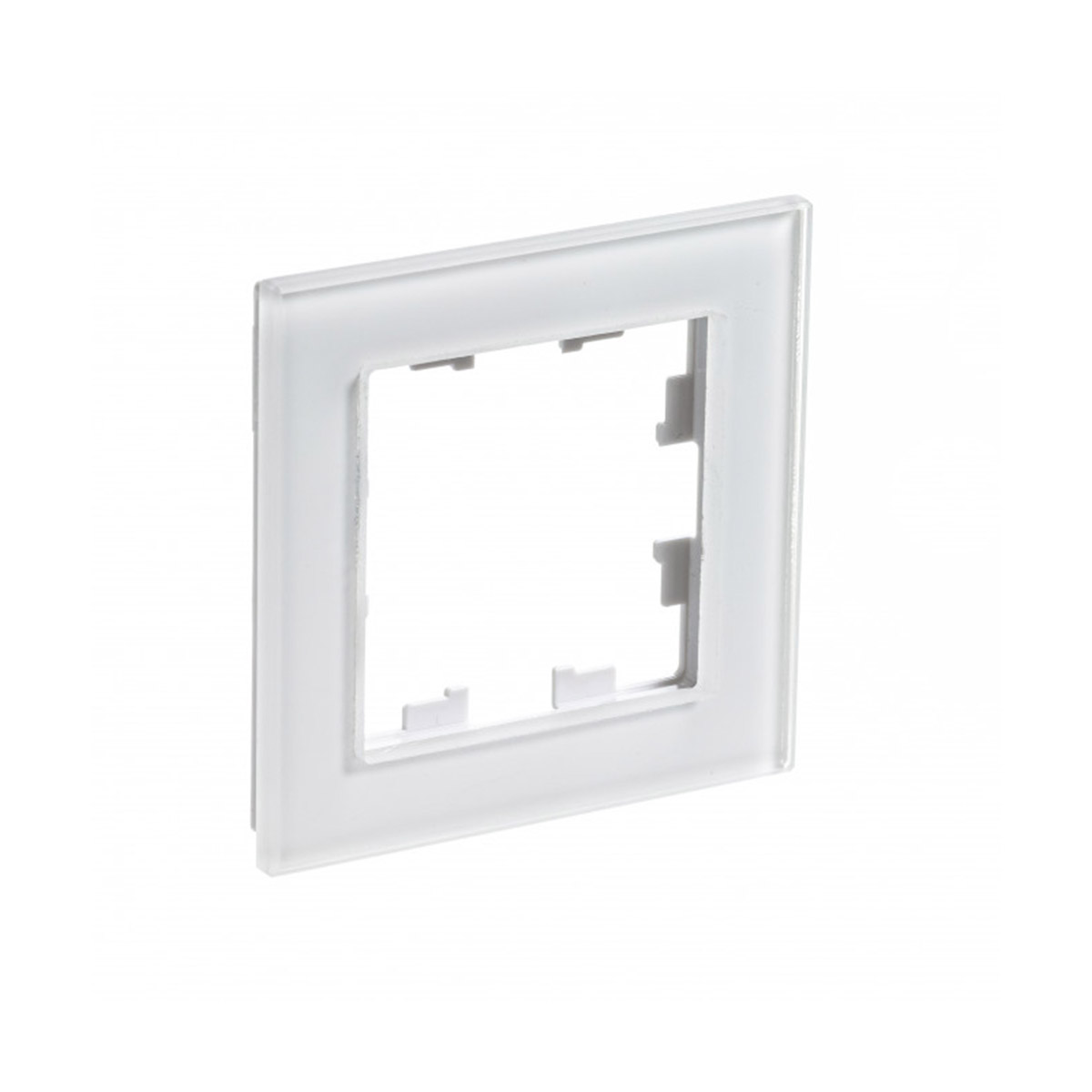 Рамка "atlasdesign nature" 1 местн. универс., стекло, белый (1/15/30) "schneider"