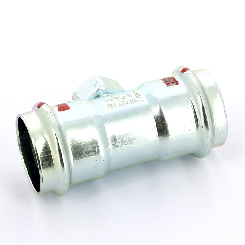 Тройник пресс-В 42x3/4"x42 оцинкованная сталь Prestabo VIEGA