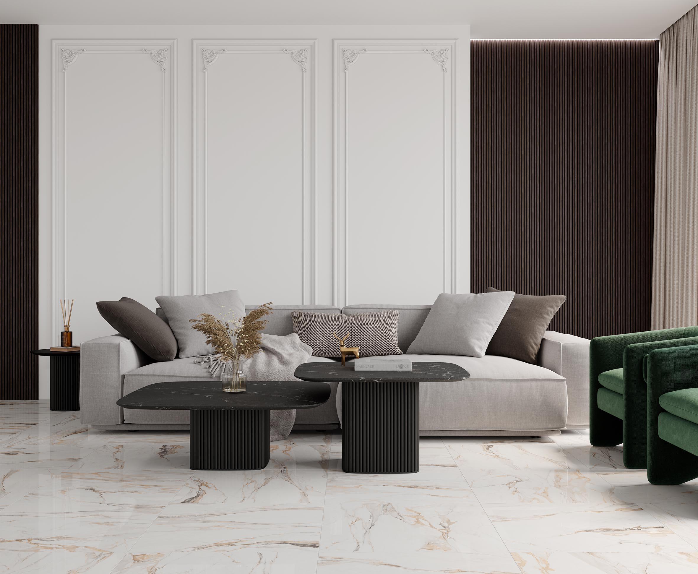 Statuario porshe керамогранит полированный 60x60