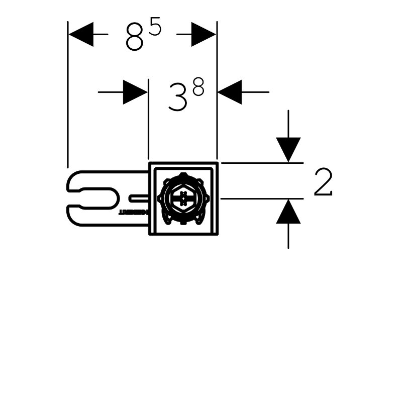 Geberit Комплект крепления к стене Geberit Duofix для отдельного монтажа (2 шт.)