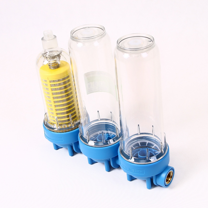 Колба для фильтра тройная HYDRA 3P 10" ATLAS FILTRI 3/4" с промывным фильтром