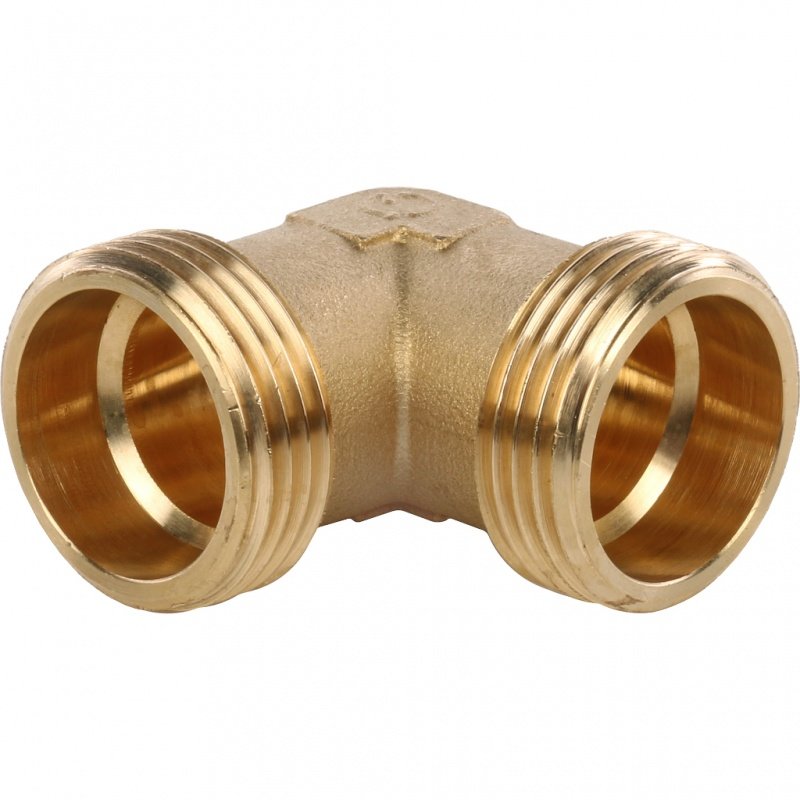 Угол резьбовой НР 1" латунь STOUT