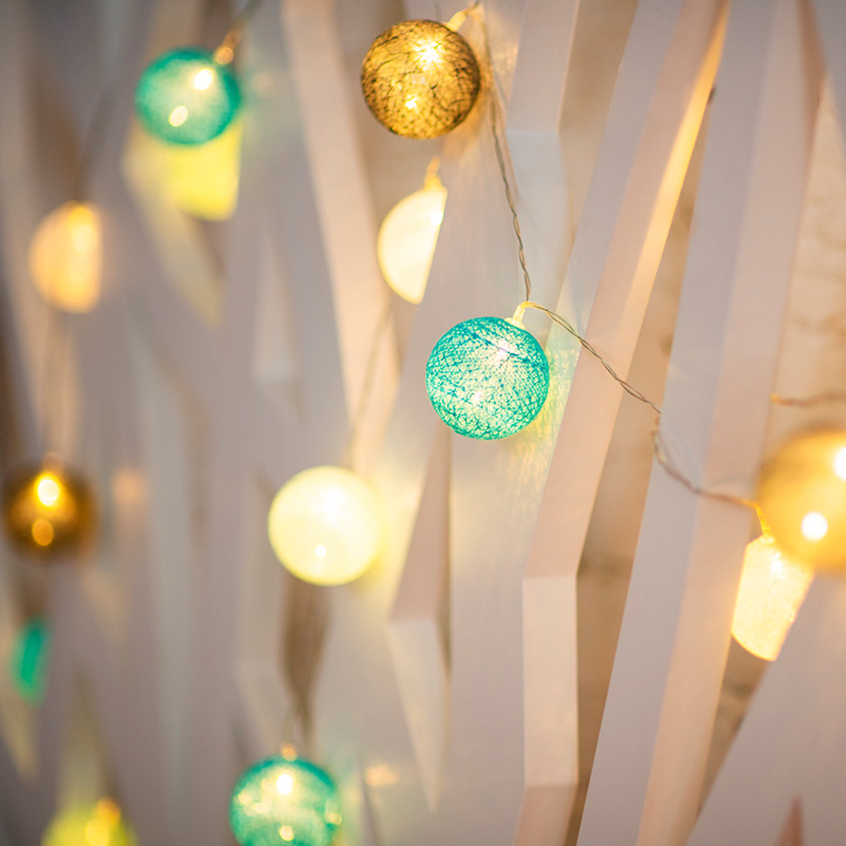 Электрогирлянда "фонарики северное сияние" 3,5 м, 20 теплых ламп (1/24) "neon-night" 303-086