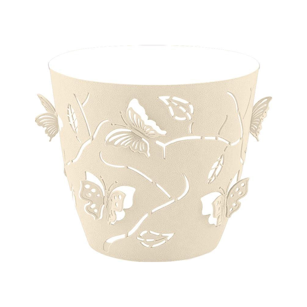 Горшок для цветов "batterflies" d 115 мм/0,7 л (молочный туман) (1/20) "plast team" pt401110048