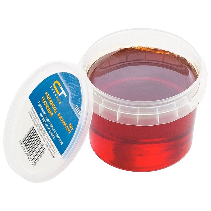 Канифоль сосновая, банка 100 г, ГОСТ 19113-84 Сибртех (913342)