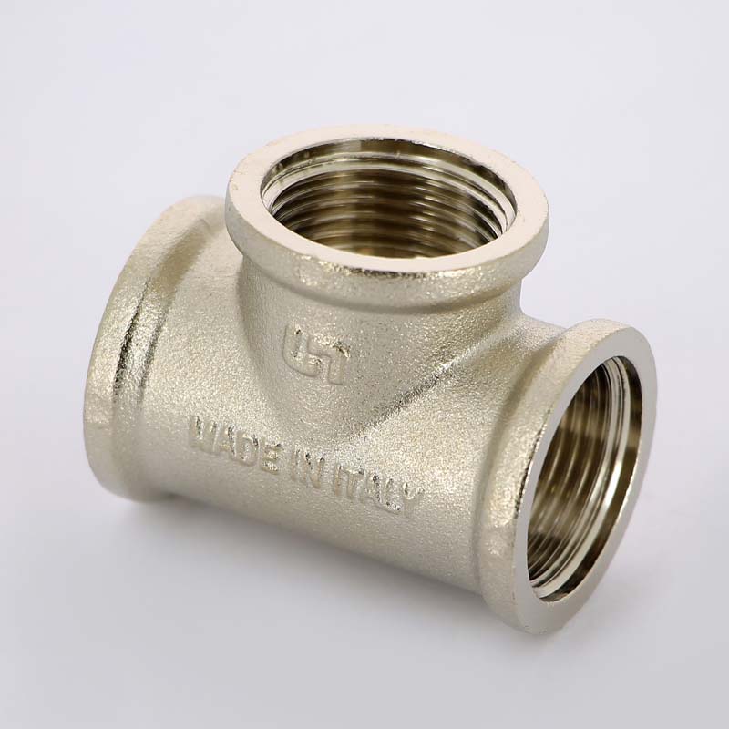 Тройник резьбовой (ВР) 3/4" никель UNI-FITT