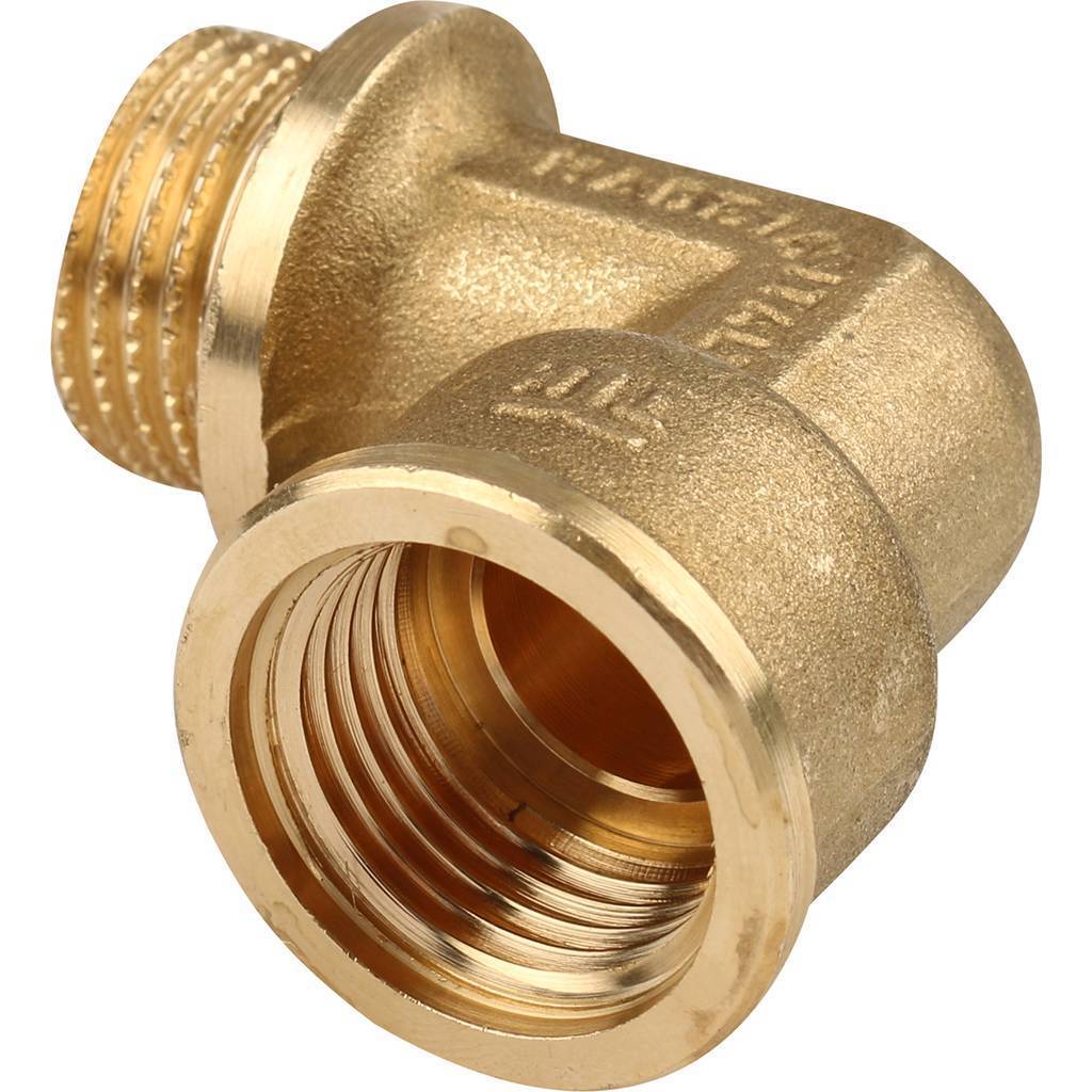 Колено с упором ВР-НР 3/4" x 3/4" латунь TIEMME