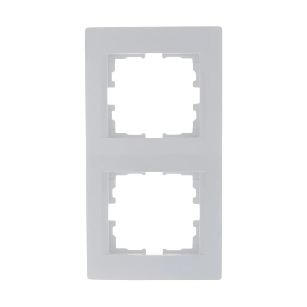 Рамка "karina" 2-х местн. вертикальная, белый (1/10/120) "lezard" 707-0200-152