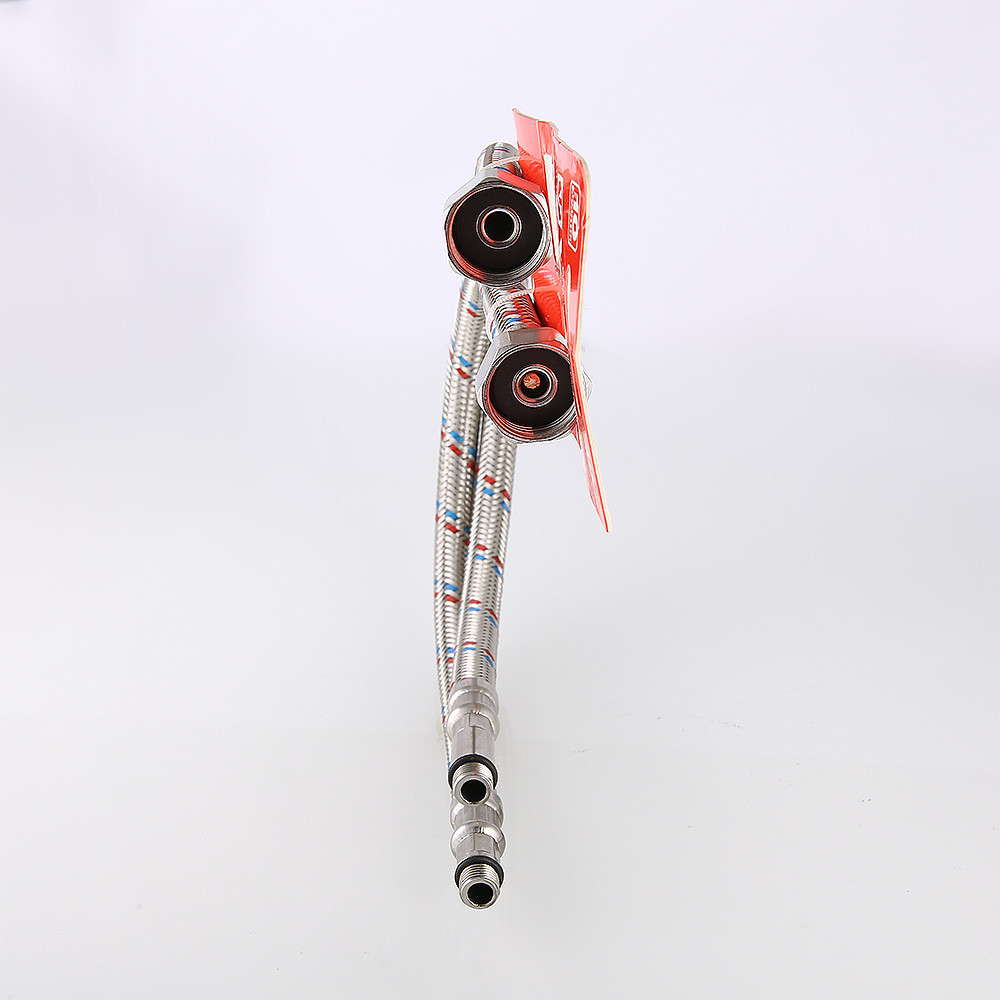 Комплект подводок М10х1 18 и 35 мм НВ 1/2" 100 см для смесителя из нержавеющей стали VALTEC