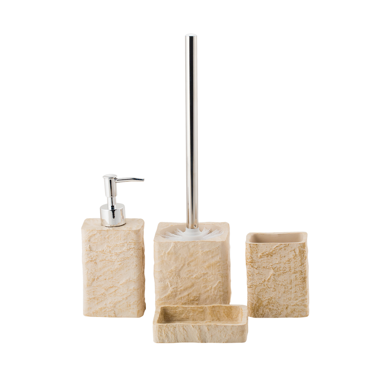 Стакан для ванной комнаты "playa" полирезина (бежевый) (1/6) "swensa" swt-4700c