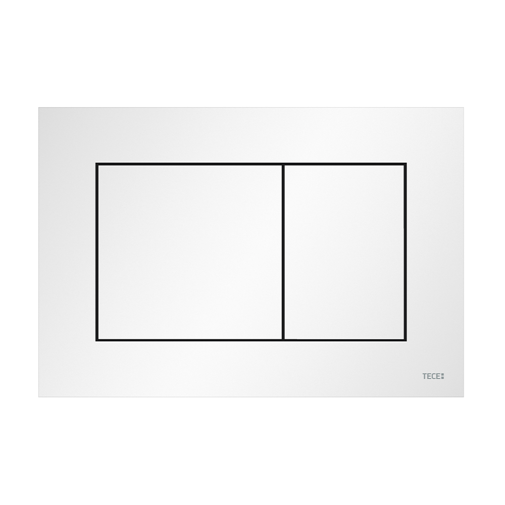 Пластиковая панель смыва TECEnow белая матовая для инсталляции унитаза 150 x 220 x 5 мм