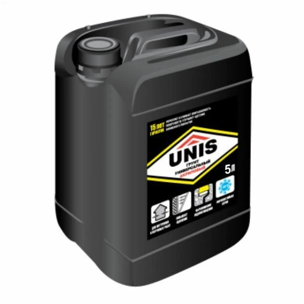 Грунтовка акриловая ЮНИС Грунт универсальный 5л