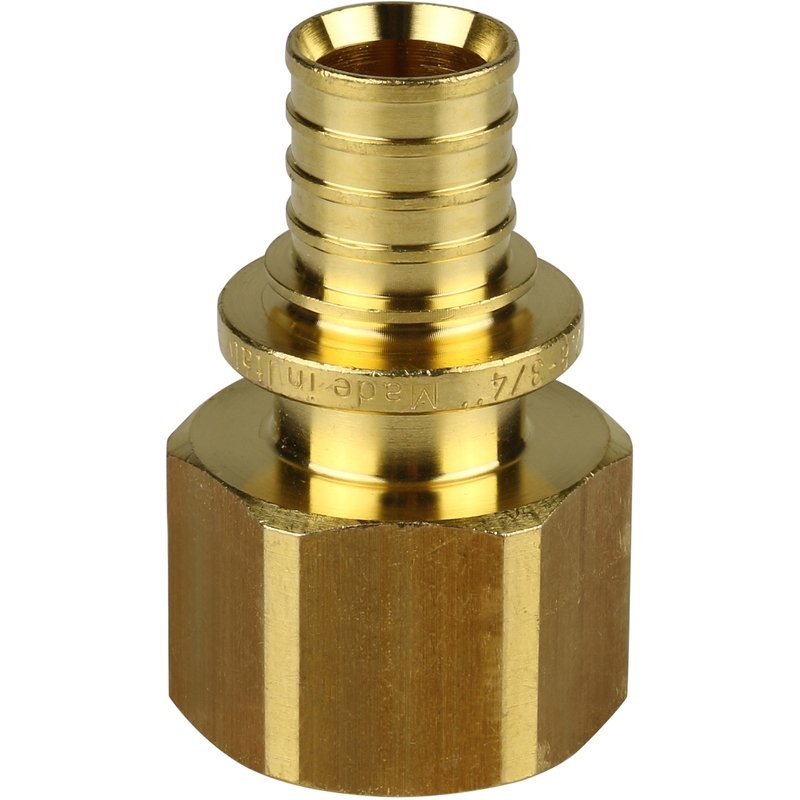 Муфта ВР 20 x 3/4" аксиальная для труб PE-X STOUT