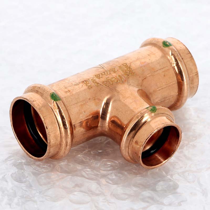 Тройник пресс медный Profipress VIEGA 28х22х28