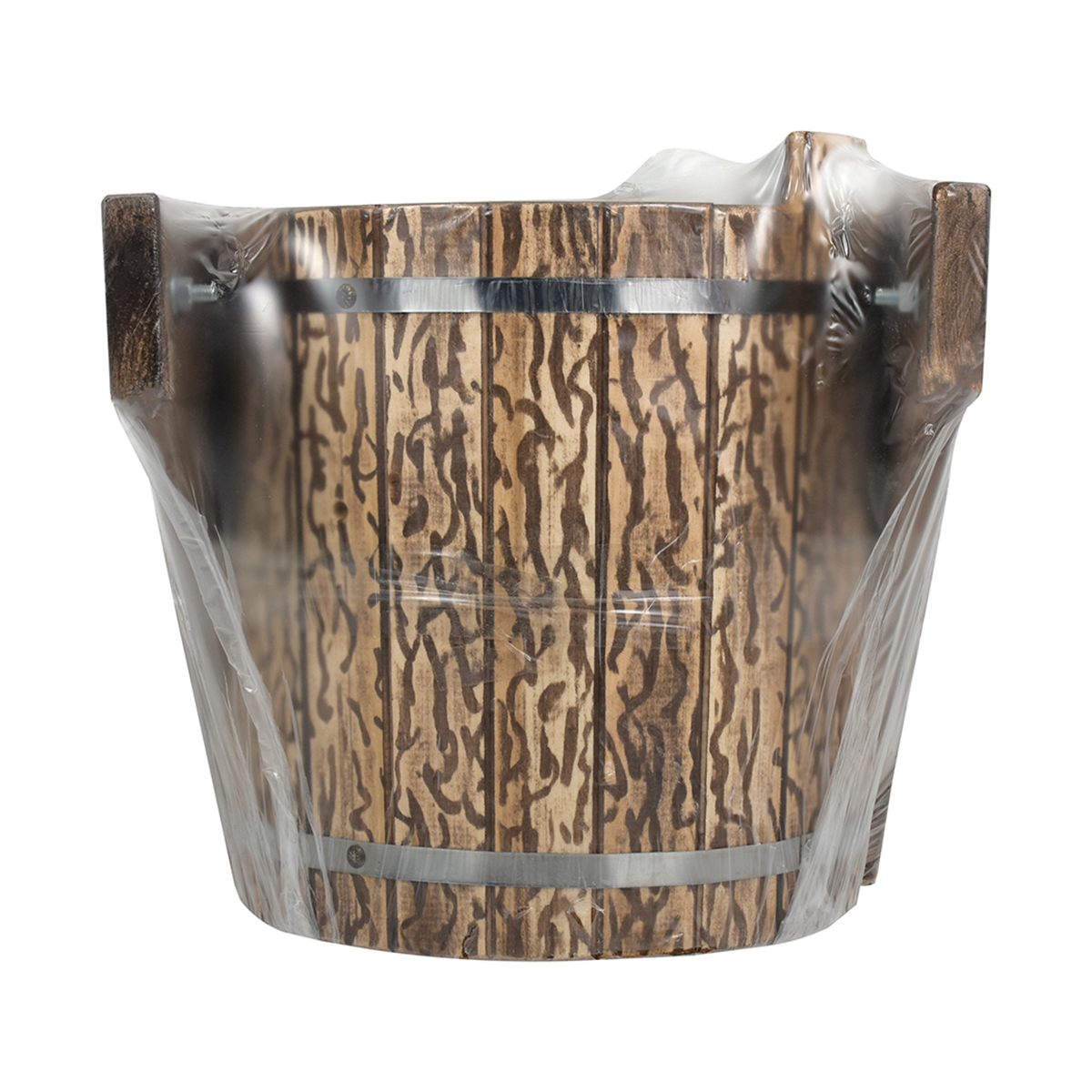 Обливное устройство "русский душ" 13 л пластик. вставка, налив. клапан, состаренн., липа (1) 33324