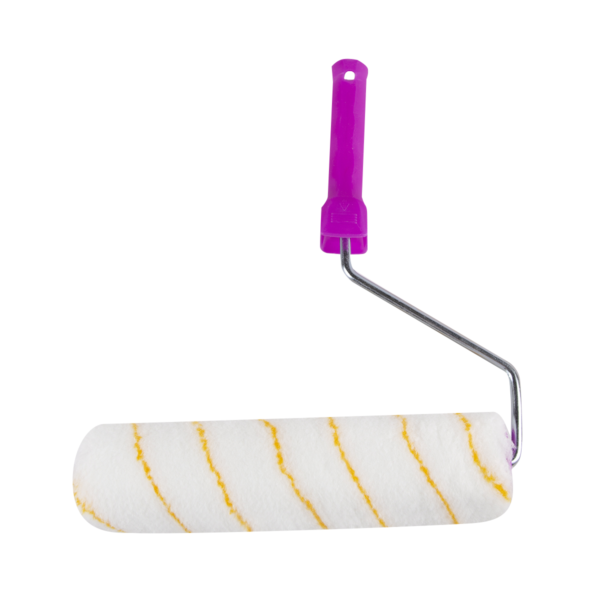 Валик полиакрил профи  d48/250 мм (ворс 12 мм) бюгель 8 мм (в сборе) (1/36)  "krafor" 018-0250