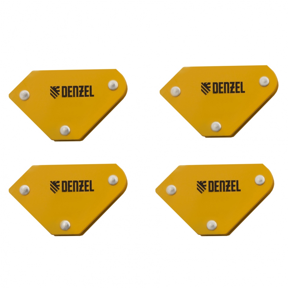 Набор из 4 магнитных фиксаторов для сварочных работ Denzel (97555)