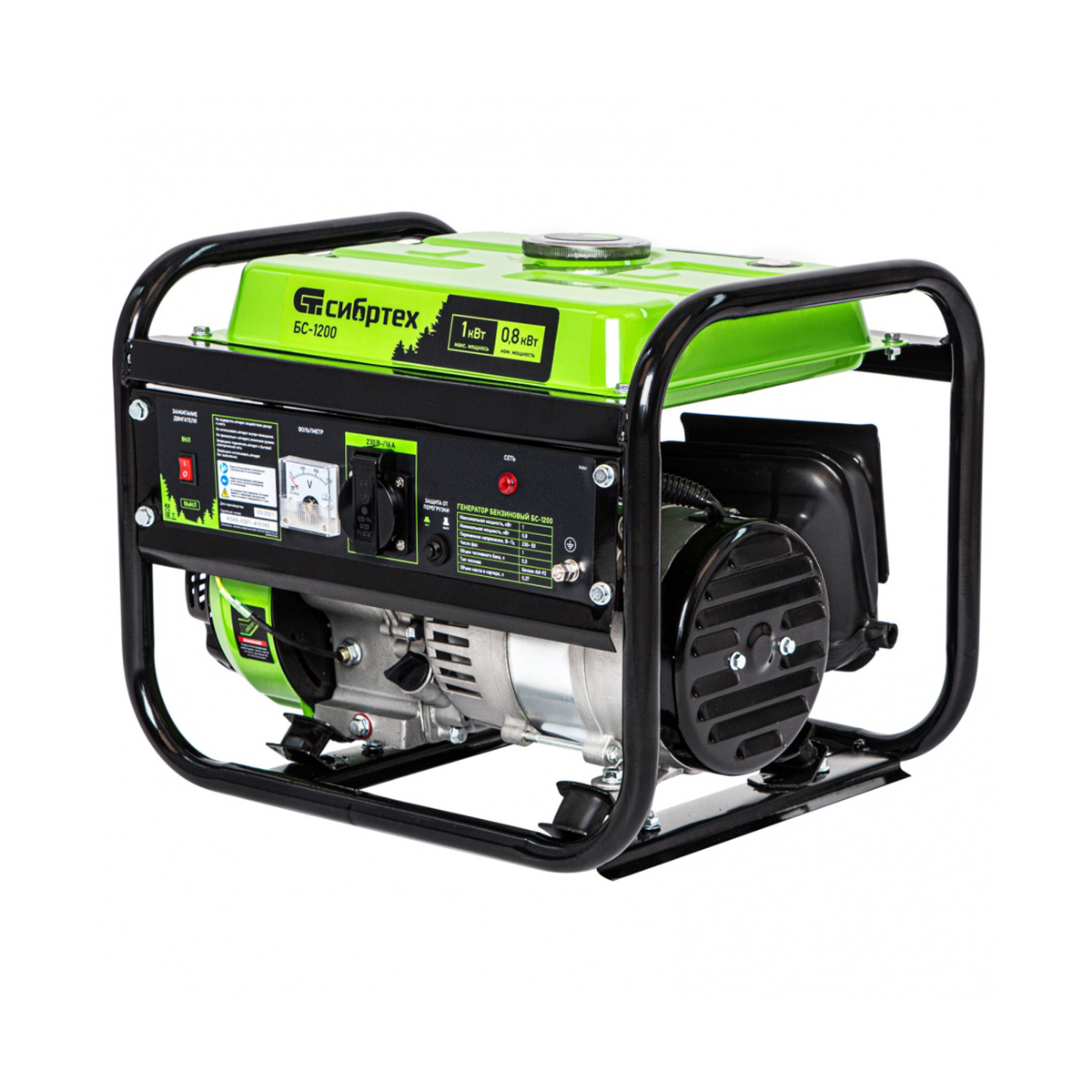 Генератор бензиновый бс-1200  1 квт (1) "сибртех"