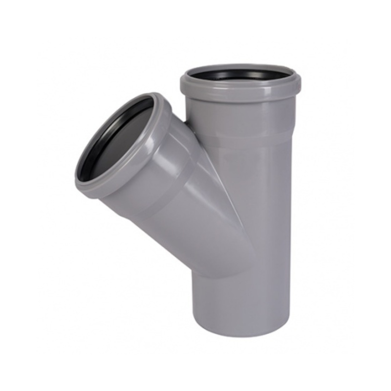 Тройник канализационный 110 х 90 (45°) двухраструбный OSTENDORF