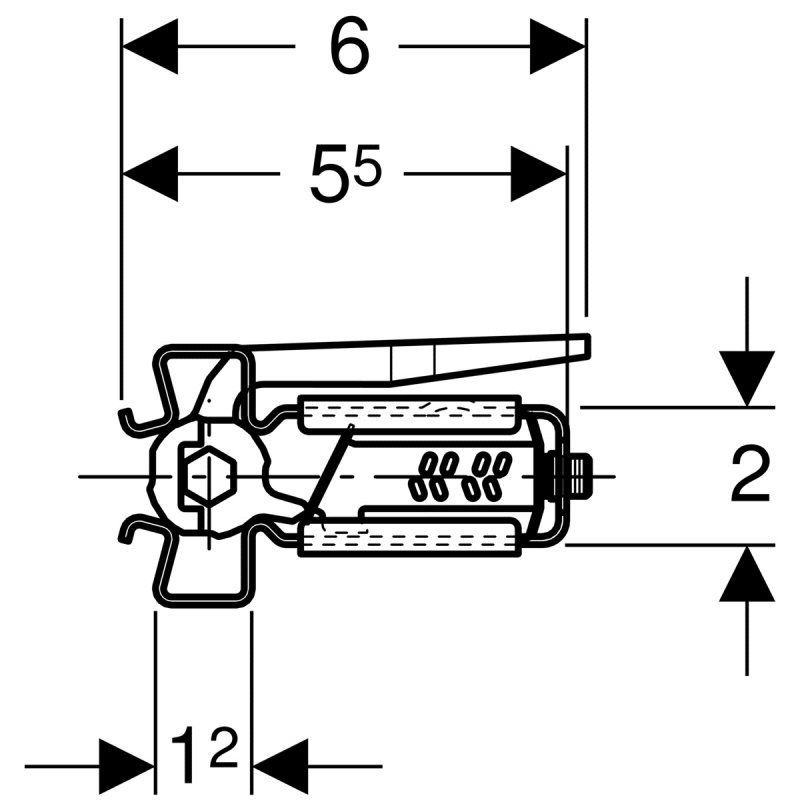 Соединитель быстрого монтажа для профиля Geberit GIS