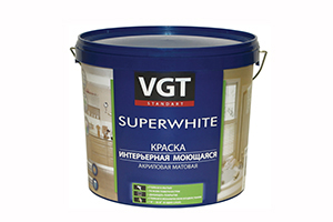 Краска вд-ак-1180 интерьерная моющаяся база с  6 кг (1) "вгт"