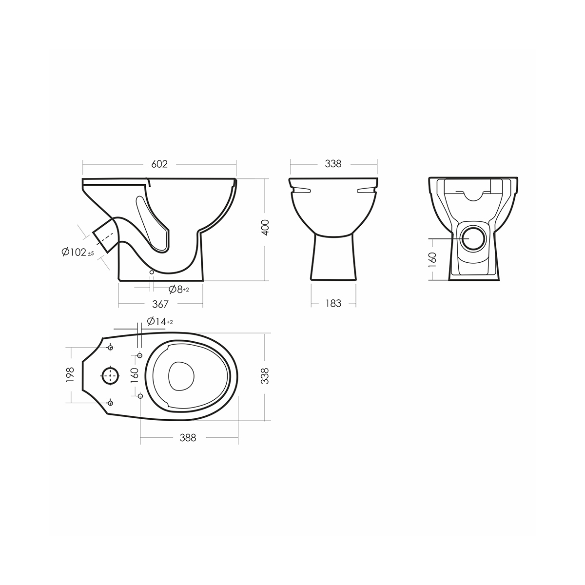 Унитаз напольный "марс" комфорт белый "sanita" wc.cc/mars/2-dm.rim/wht.g/s1