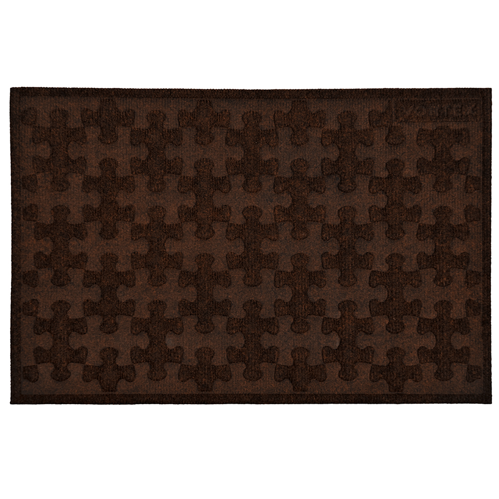 Коврик придверный рельефный "greek" 40*60 см, коричневый (1/15) "vortex" 20103