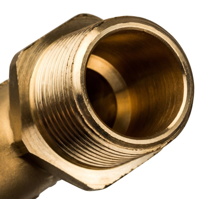 Угол переходной 25 x 3/4" НР аксиальный для труб PE-X STOUT