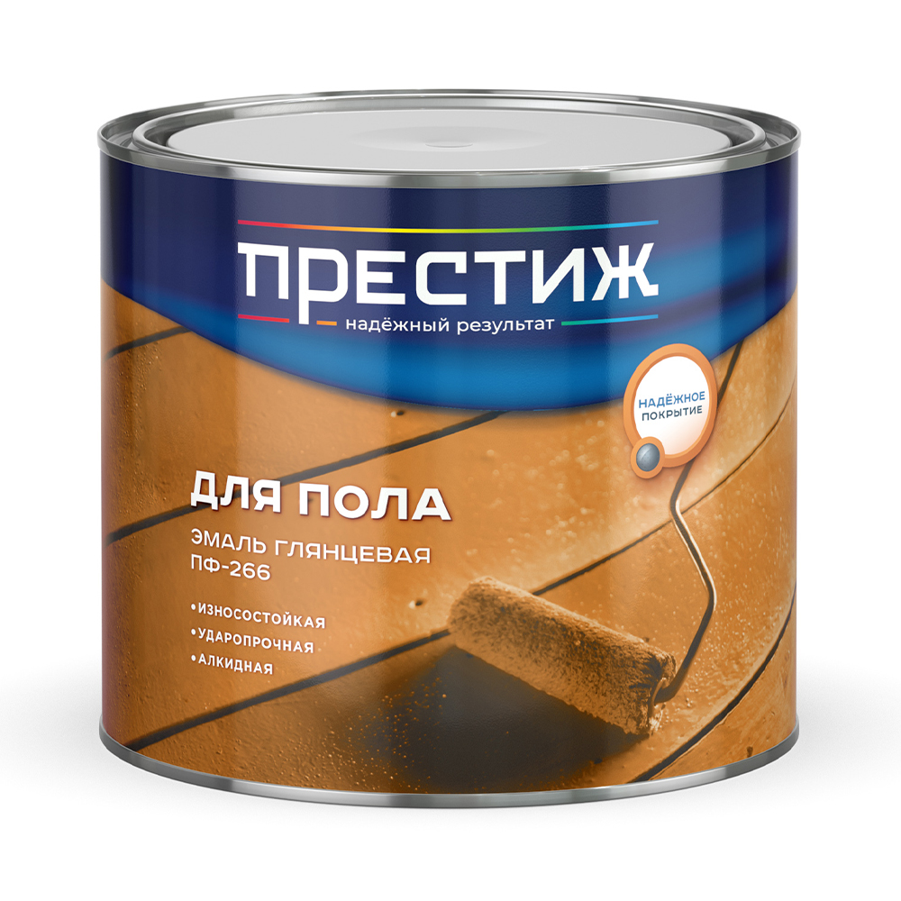 Эмаль пф-266 золотисто-коричневая  1,9 кг (1/6) "престиж"