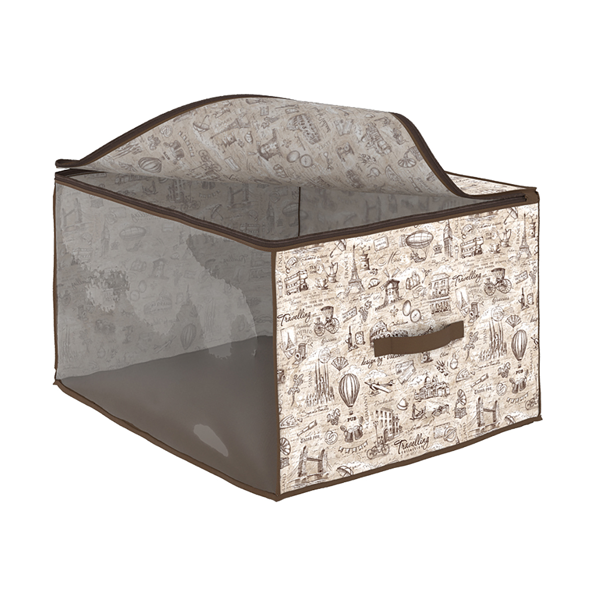 Кофр для хранения "travelling" 60*50*35 см с застёжкой-молнией (1/24) "valiant" tc-cb-m