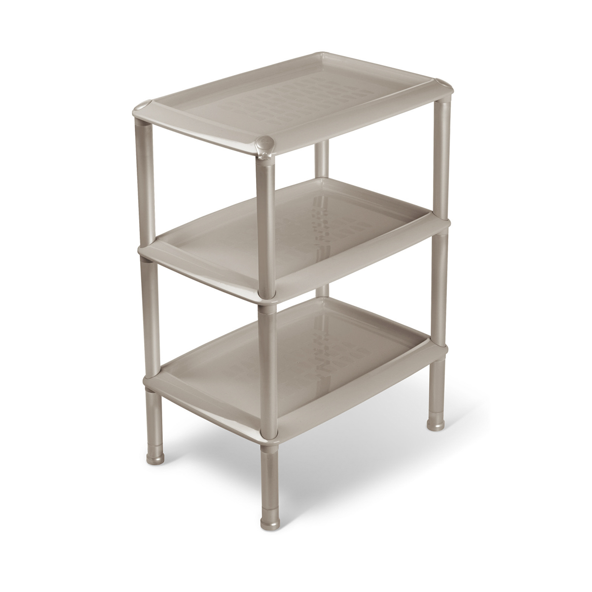 Этажерка "джета" 3 полки (коричнево-серая) (1/4) "мартика" с741ксер