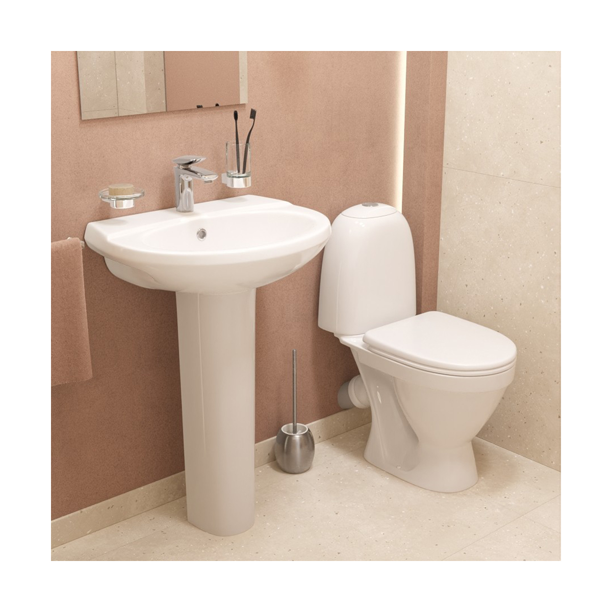 Раковина "виктория" уп белая "sanita" wb.pd/victoria/60-c/wht.g/s1