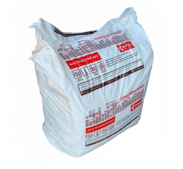 Звуко-термоизоляционные маты ТермоЗвукоИзол Лайт 10000х1500x10 мм (рул/15м2)