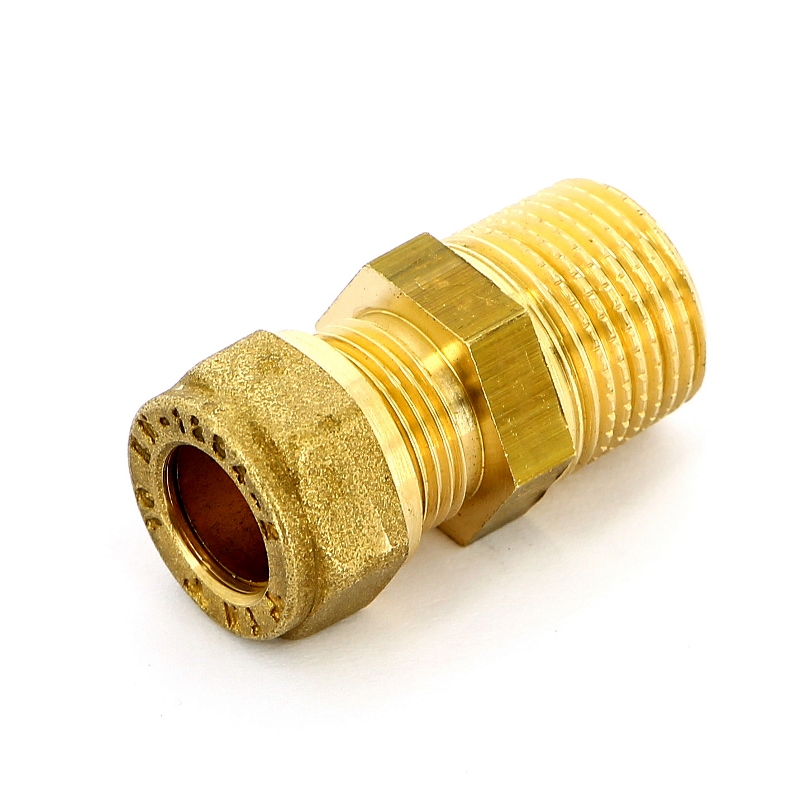 Муфта НР 10 x 3/8" обжим TIEMME (коническая резьба)