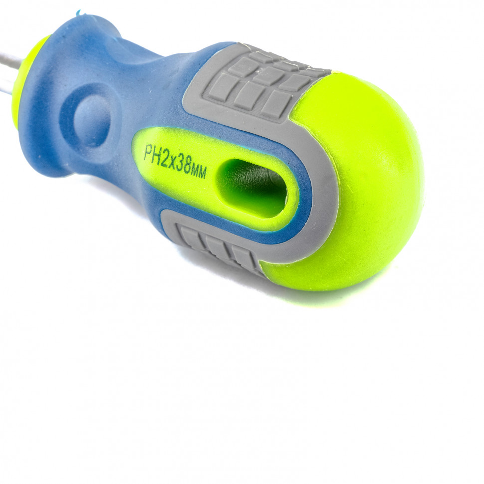 Отвертка, PH2 х 38 мм, CrV, трехкомпонентная рукоятка Сибртех (11799)