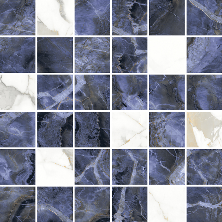 Laurel Мозаика микс синий 29,7х29,7 29,70x29,70