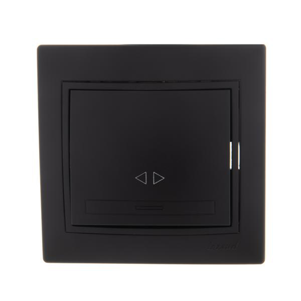 Переключатель перекрестный "mira" 1 кл., черный бархат (1/10/120) "lezard" 701-4242-107