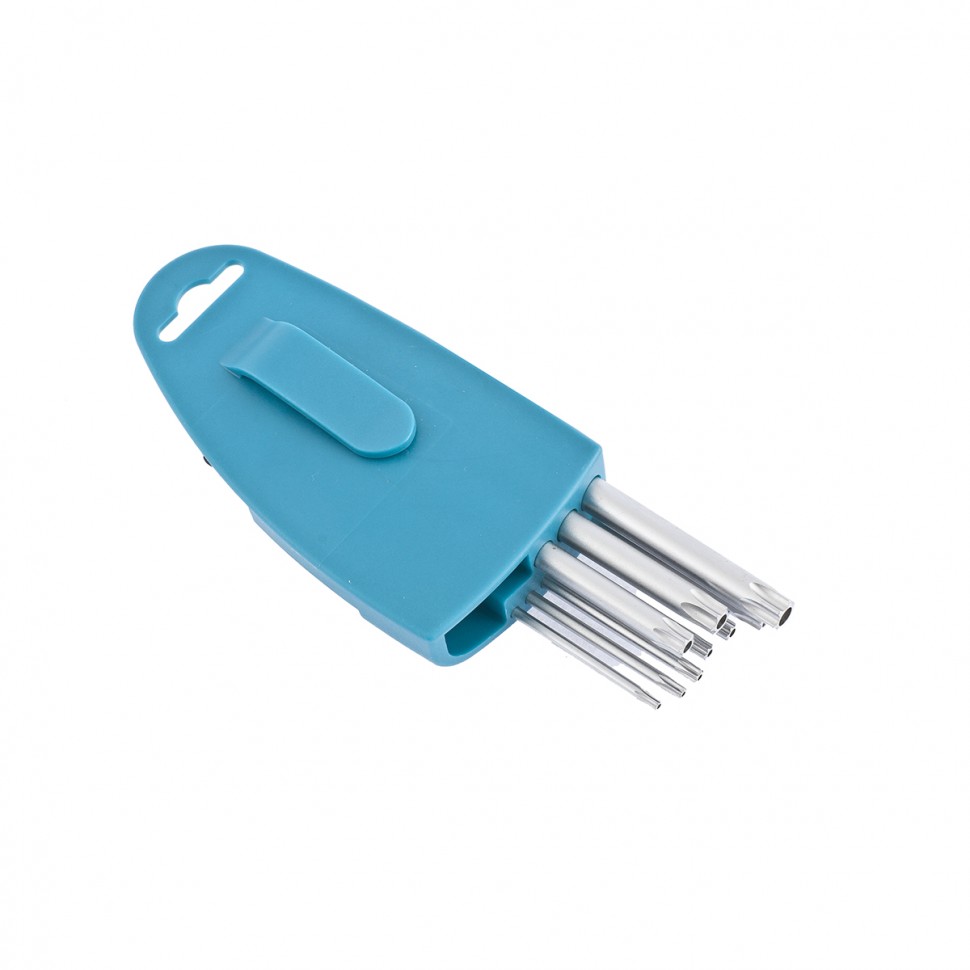 Набор ключей имбусовых Torx -TT, 9 шт: T10-T50, удлиненные, S2, сатинированные Gross (16407)