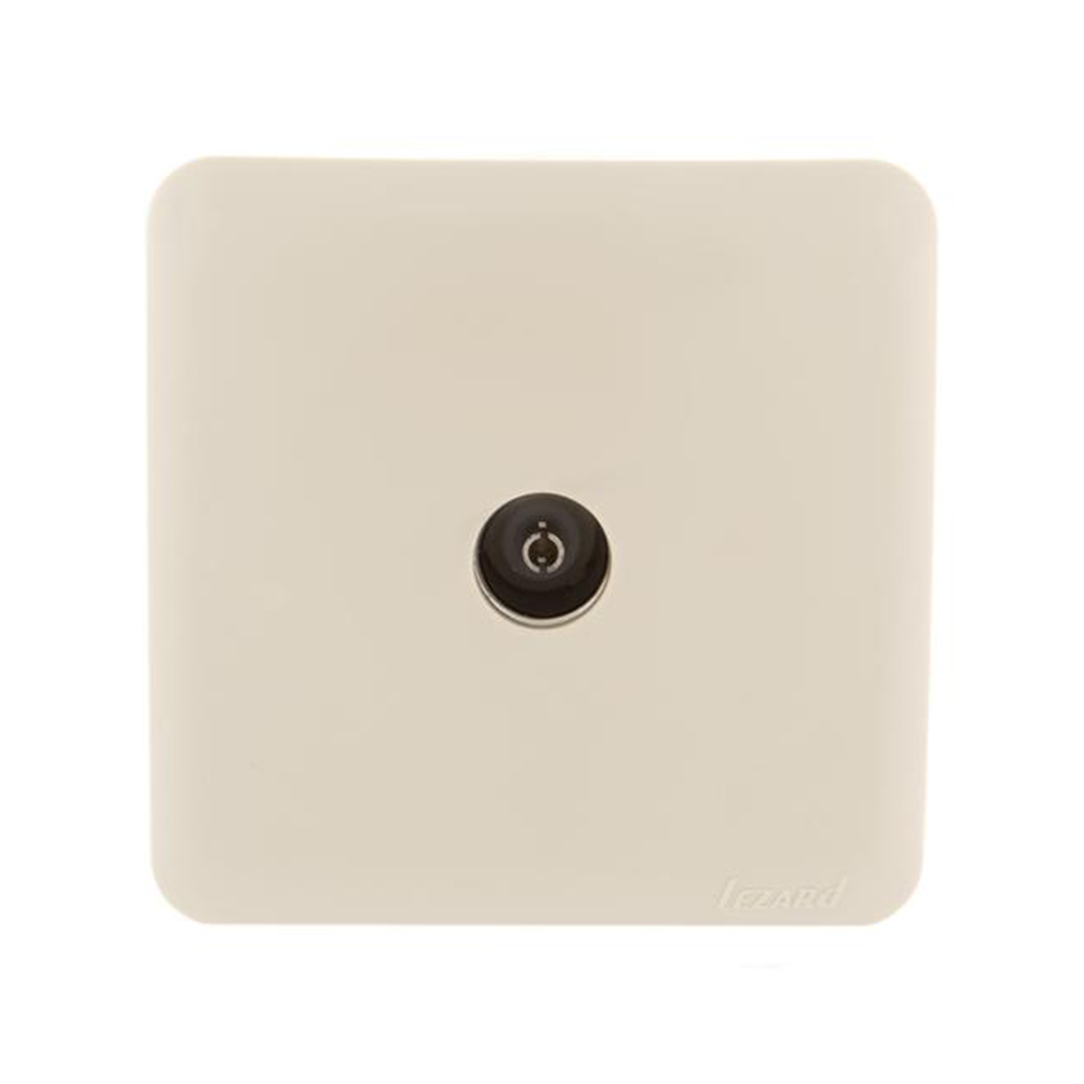 Розетка телевизионная открыт. уст. "viola" оконечная, кремовый (1/12/144) "lezard" 751-0300-130