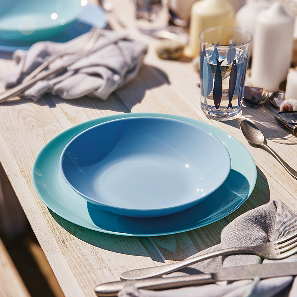 Тарелка суповая "luminarc" diwali light blue 20 см (24)