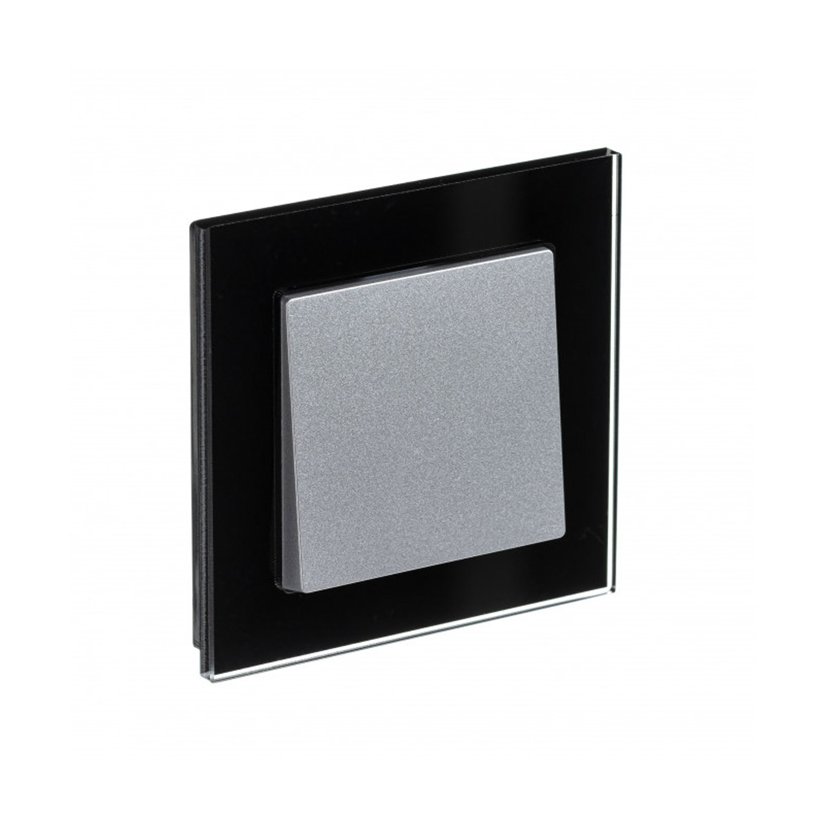 Рамка "atlasdesign nature" 1 местн. универс., стекло, черный (1/15/30) "schneider"