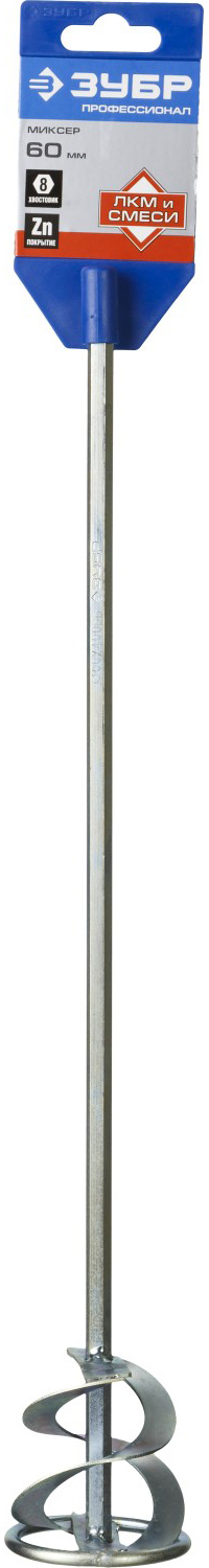 ЗУБР 60 х 400 мм, шестигранный хвостовик, миксер для красок, Профессионал (0603-06-40)