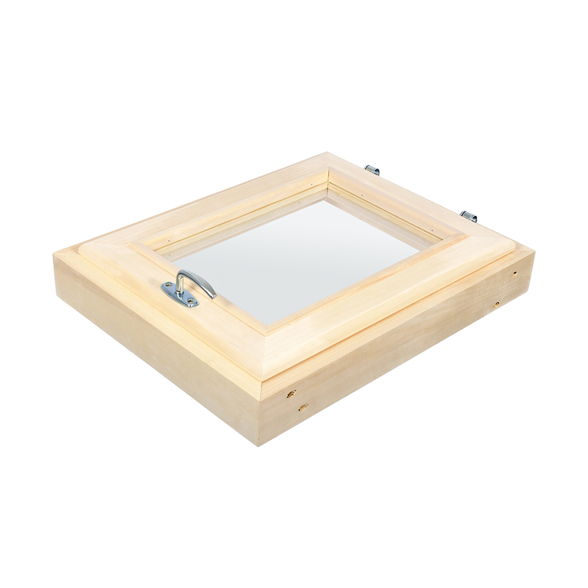 Форточка для бани и сауны 40*50 см двойное стекло, ручка, затвор, петли (1) "банные штучки" 32505