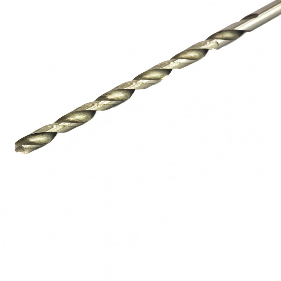 Сверло по металлу, 4.2 х 119 мм, полированное, удл, HSS, 10 шт, цилиндрический хвостовик Matrix (715042)