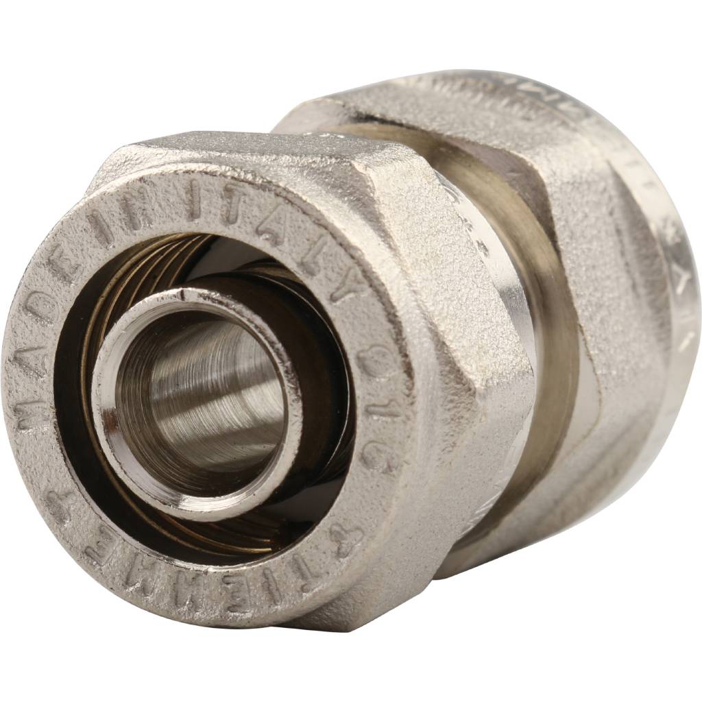 Обжимная муфта ВР 16 х 1/2" TIEMME для металлопластиковых труб