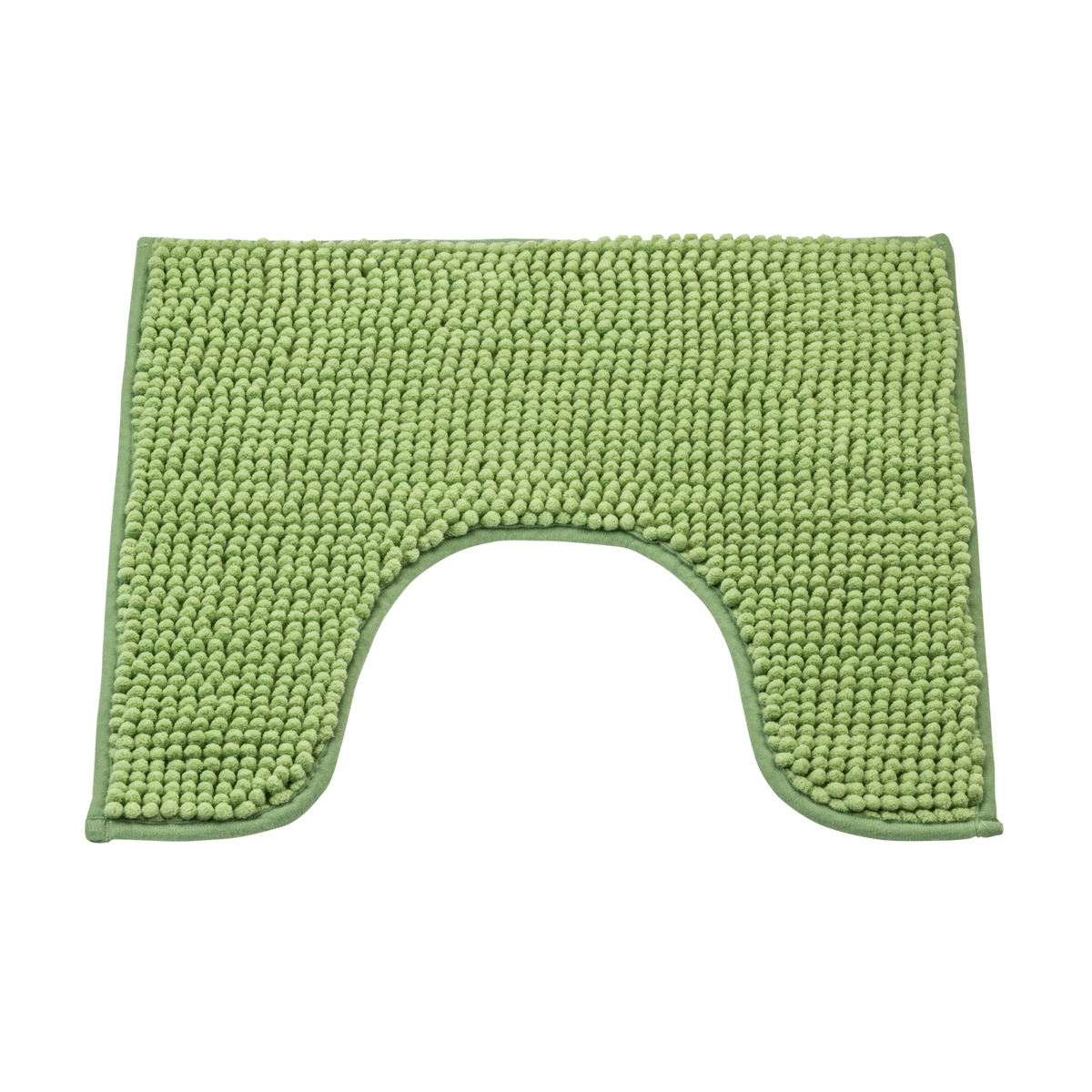 Коврик для туалета "merci" 45*45 см, полиэстер (зеленый) (1/12/36) "swensa" atm-2100grn-t