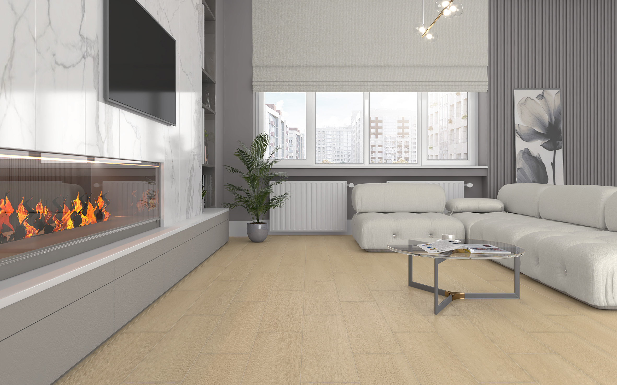 Madera керамогранит коричневый 19,60x79,80