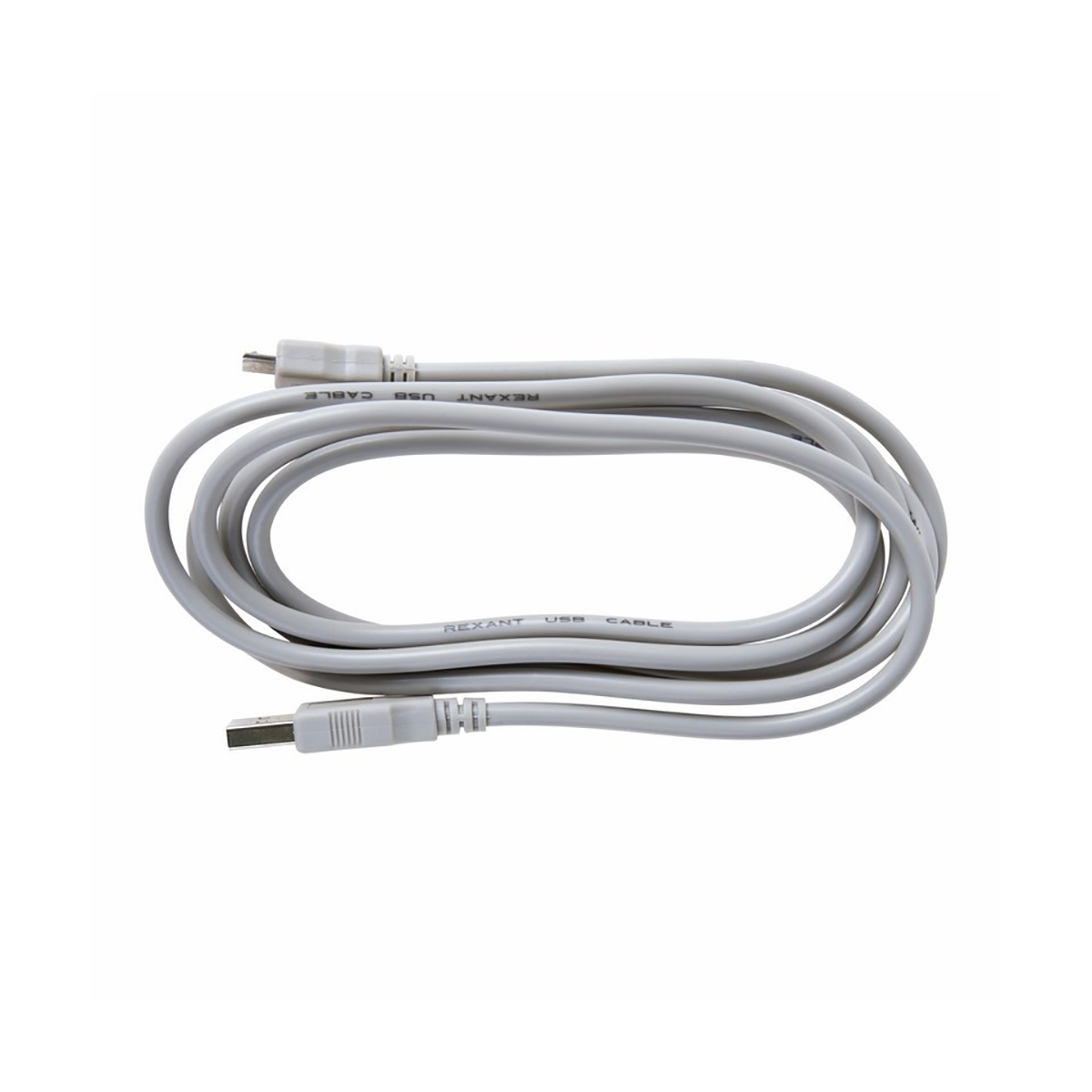 Кабель usb 1,8 м пвх (штекер-гнездо) серый (1/10/250) "rexant" 18-1114