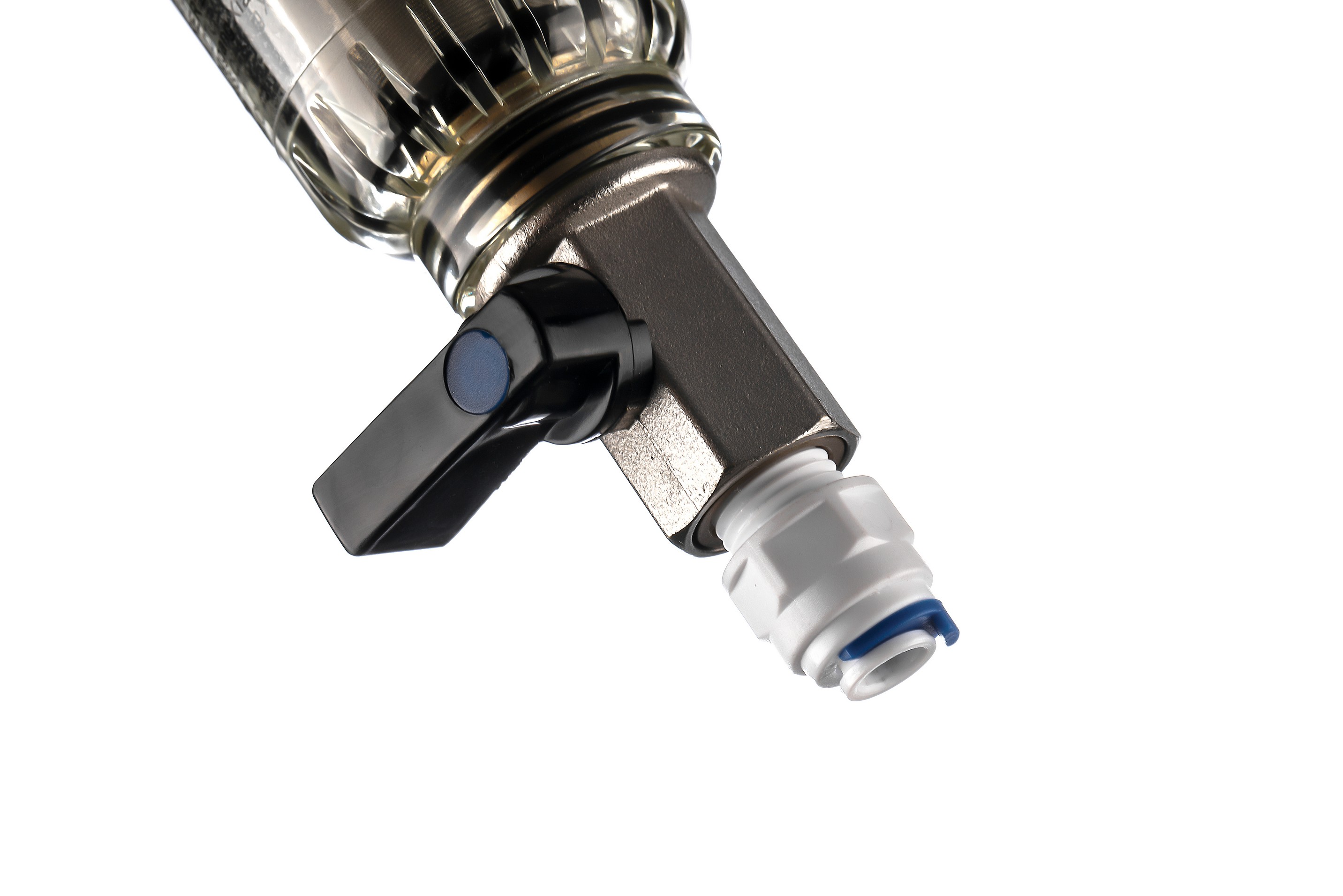 Фильтр магистральный для тонкой очистки 1/2", промывной, Гейзер Бастион, для ХВС с редуктором