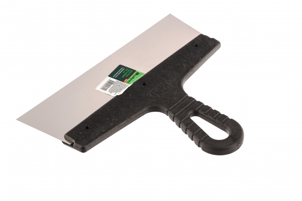 Шпатель фасадный из нержавеющей стали, 250 мм, пластмассовая ручка Сибртех (85439)